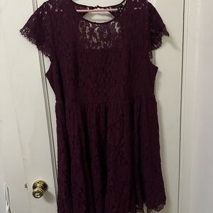 Torrid Lace Dress in Rich Purple